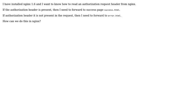 How to read an authorization request header from nginx? смотреть онлайн