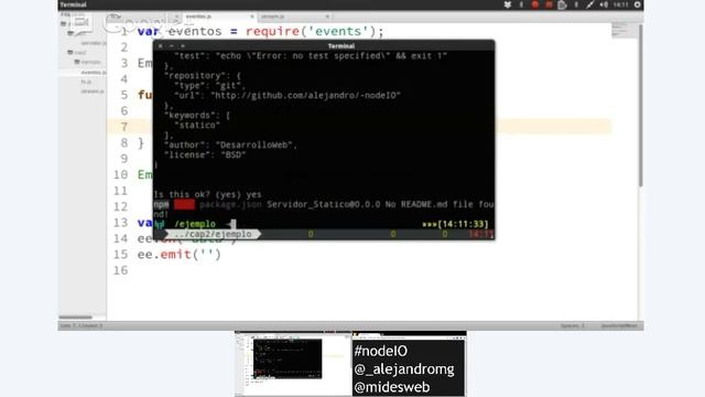 Eventos streams y más #nodeIO смотреть онлайн