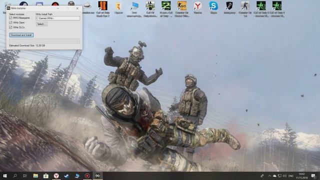 Как скачать и установить пиратский мультиплеер COD MW2 IW4X (2019)
