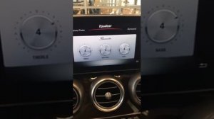 Mercedes-Benz equalizer and surround sound settings