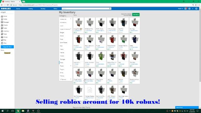 ROBLOX - Selling Account for 10k смотреть онлайн