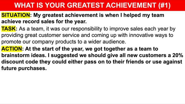 WHAT IS YOUR GREATEST ACHIEVEMENT? The PERFECT ANSWER to this Tough Job Interview Question! смотреть онлайн