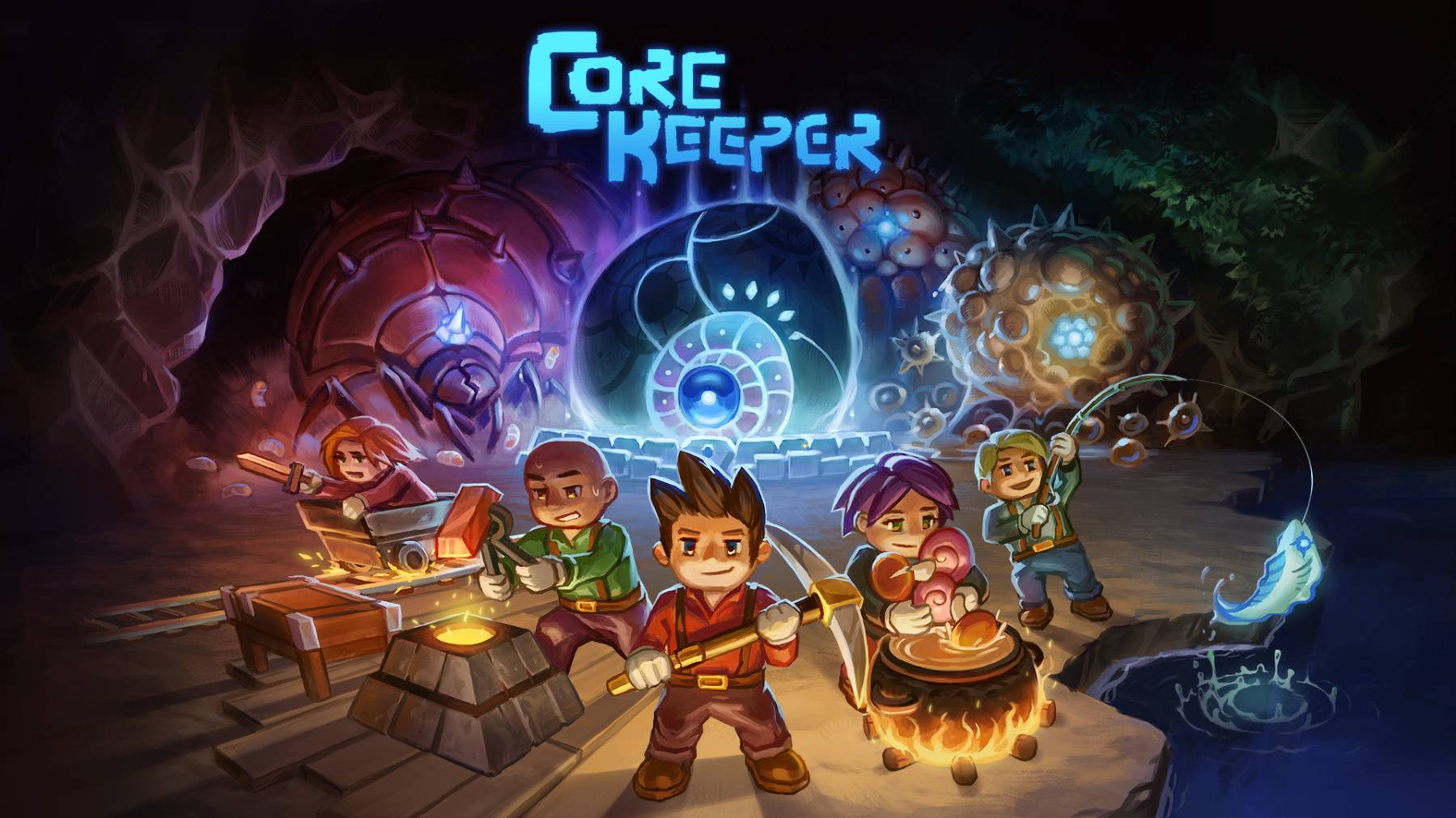 Core Keeper Co-op. Походы на боссов смотреть онлайн
