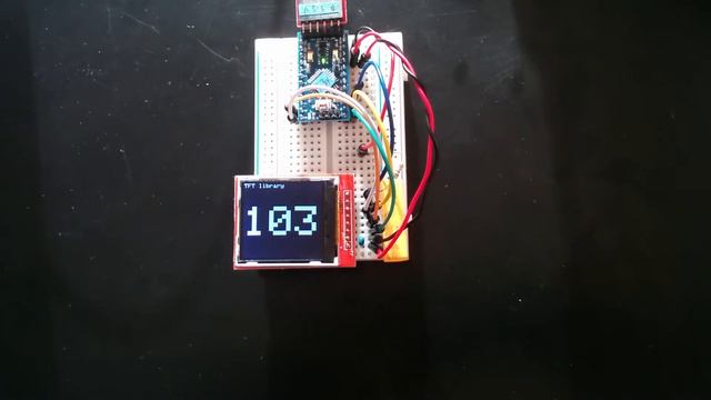 8 MHz Arduino, TFT library w/ ST7735 смотреть онлайн