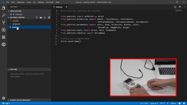 EV3 MicrPython Visual Studio Code EN смотреть онлайн