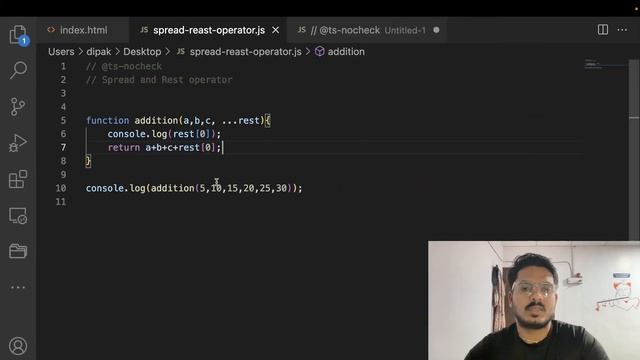 Spread & Rest Operator in ES6 in JavaScript in Hindi | Isonal Technology смотреть онлайн