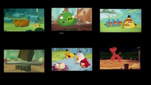 6 Angry birds toons episodes at the same time