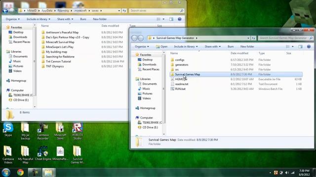 Minecraft Program How-To: Survival Games Map Generator смотреть онлайн