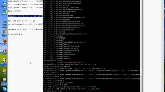 Видео Чат Flex.Установка RED5 на удалённый сервер Ubuntu 12.Часть 4 смотреть онлайн