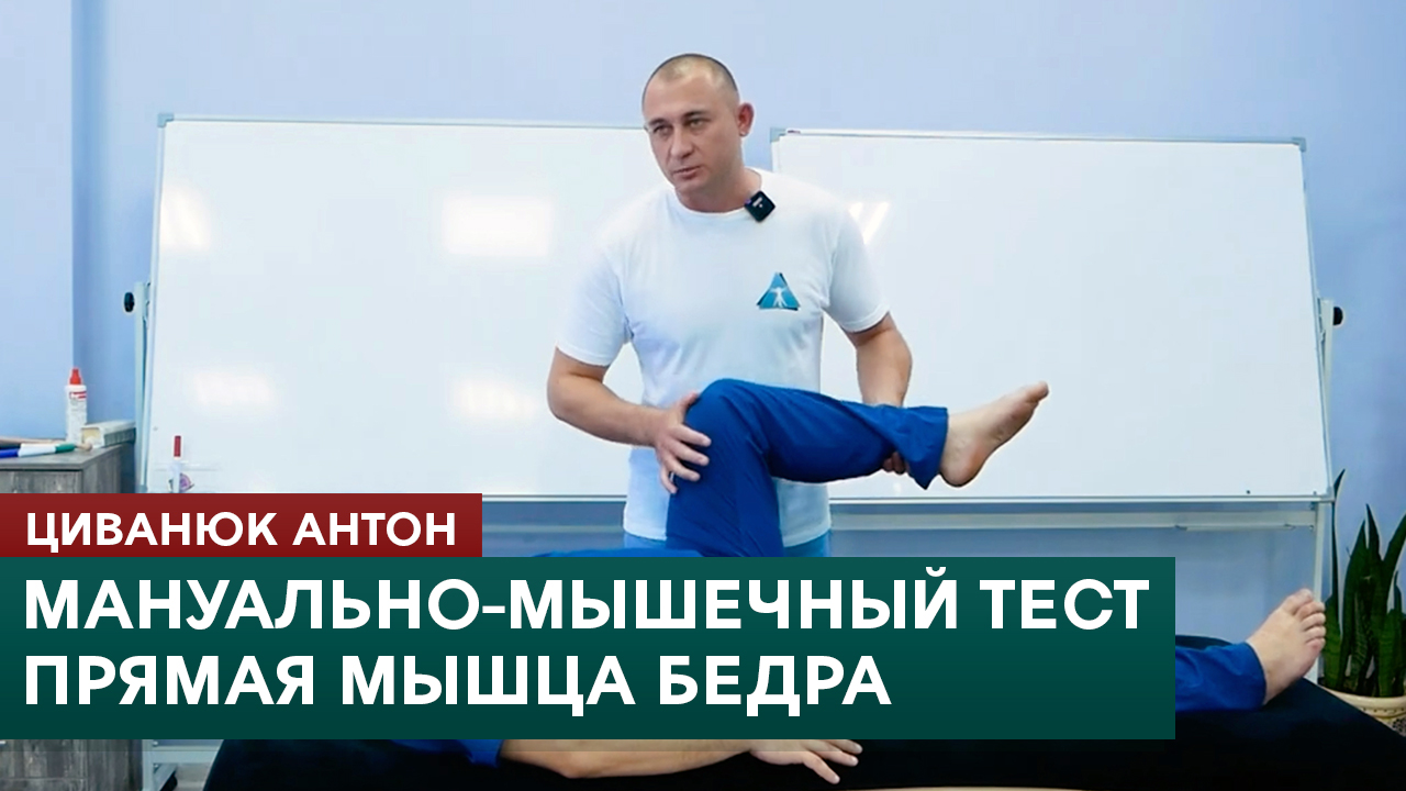 Мануально-мышечное тестирование. Прямая мышца бедра. Подвздошно-поясничная мышца. Циванюк А.В смотреть онлайн