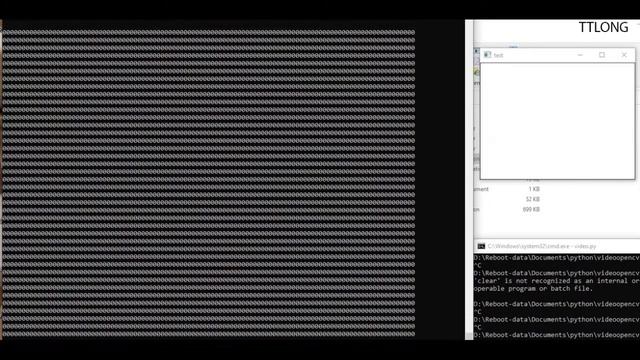 Bad Apple!! in OpenCV - Python - Cmd смотреть онлайн