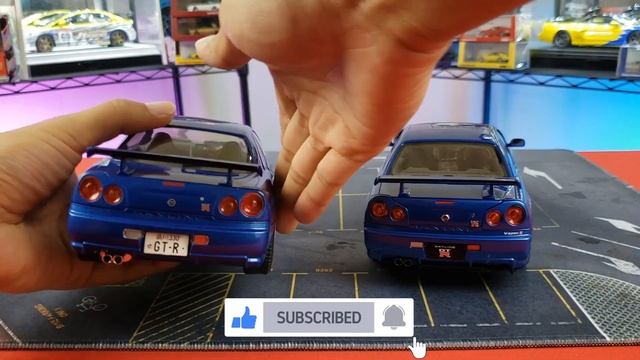 AUTOart ? Solido Nissan Skyline R34 GT-R Die-Casts Compared! смотреть онлайн