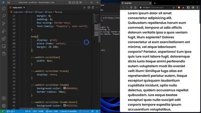 Customize Scrollbar using CSS | @zonetocode9552 смотреть онлайн