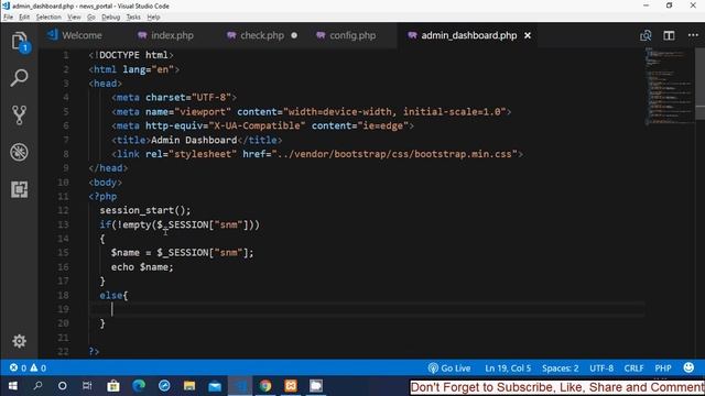 Online News Portal PHP Project - Login and Logout System with Session in Hindi - Part-4 смотреть онлайн