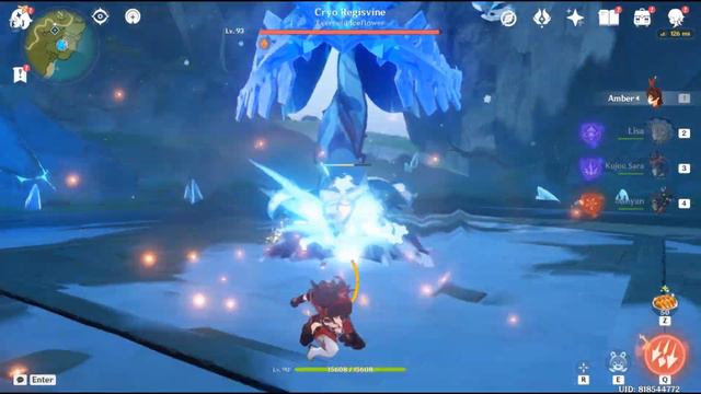 Lisa Deals 76k Damage VS Cryo Regisvine [Genshin Impact] смотреть онлайн