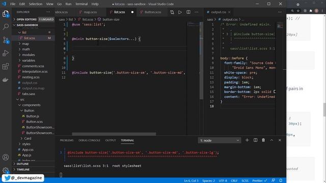Списки в Sass - тип list смотреть онлайн