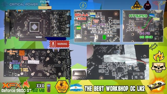 Volt-modding Nvidia geforce 9600 gt 512mb XFX смотреть онлайн
