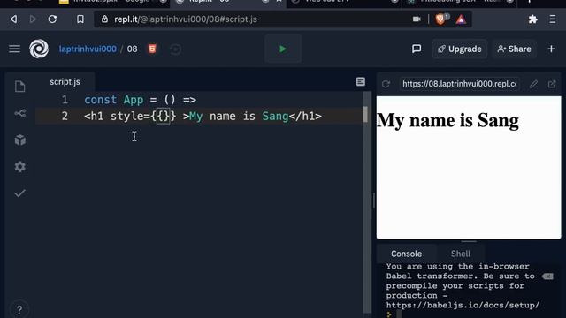 Lập trình web thật dễ (08: react, JSX, props, children, CSS-in-JS) смотреть онлайн