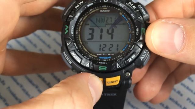 Полная настройка часов Casio ProTrek PRG-240-1E - инструкция от Watch-Forum.RU смотреть онлайн