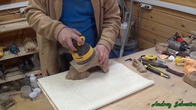 Кронштейн для полок из дуба "Слон". Oak shelf bracket "Elephant" смотреть онлайн