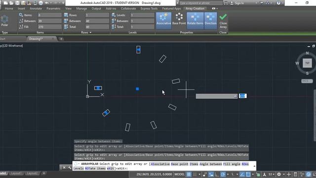 25- AutoCAD Tutorial For Beginners- Array, Polar Array Circular смотреть онлайн