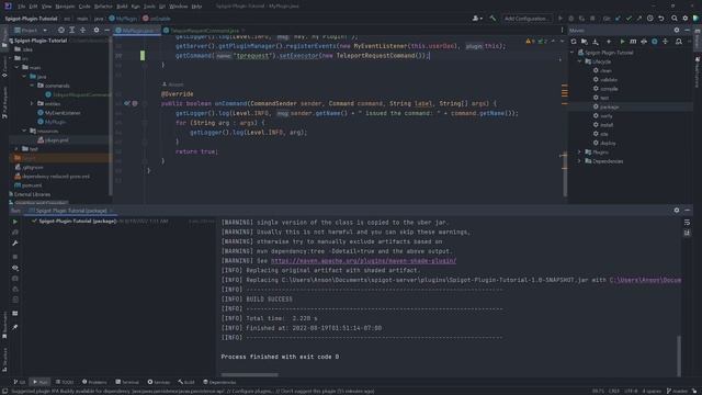 Minecraft Plugin Tutorial - How to Organize Commands with Command Executor смотреть онлайн