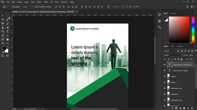 How To Design Professional Roll Up Banner | Photoshop Tutorial смотреть онлайн