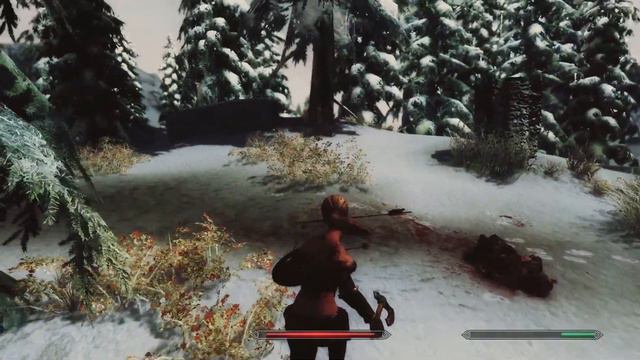 Skyrim - Grim and Somber Vaermina ENB showcase - Snow land смотреть онлайн