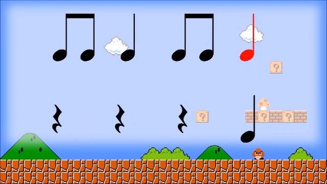 Mario Theme Rhythm Video- Level 1 смотреть онлайн