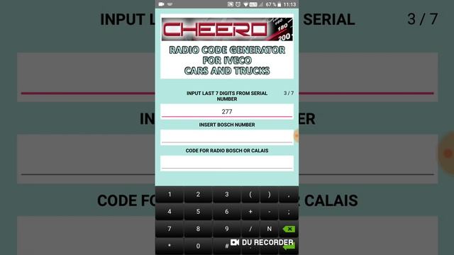 RADIO CODE GENERATOR FOR IVECO TRUCK CAR - BOSCH BLAUPUNKT APTIV NIS CONTINENTAL ANDROID UNLIMITED смотреть онлайн