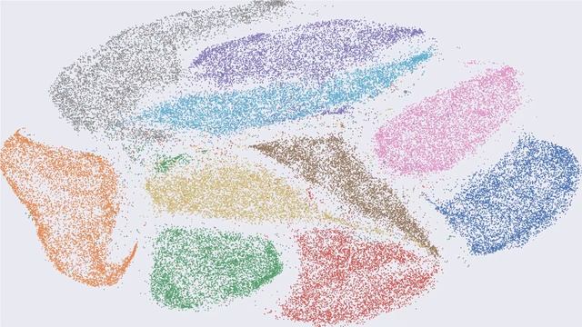 MNIST t-SNE 60000 data points смотреть онлайн
