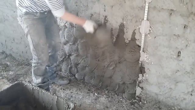 Штукатурка цементно-песчаным раствором с сеткой и маяками смотреть онлайн