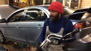 Горловина из Нержавейки на Lancer X (Лансер 10)