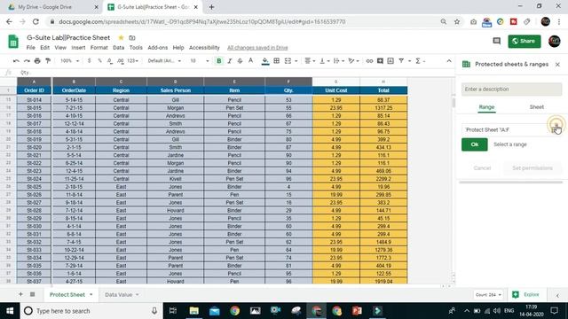 How to protect range or sheet in Google Sheets||Lock Cells in Google Sheets||Protect with Password смотреть онлайн