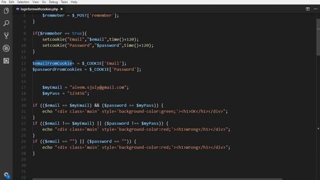 How to create Login Form with Cookies in PHP in Urdu and Hindi project No 9 смотреть онлайн