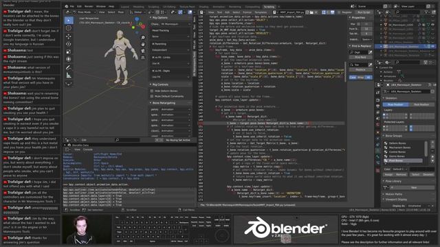 Blender to UE4 - Development - Mr Mannequins Tools - Live Stream - # 13 смотреть онлайн