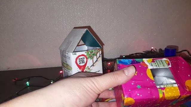 Очень просто и легко. Новогодние домики своеми руками. Из коробок от сока. смотреть онлайн