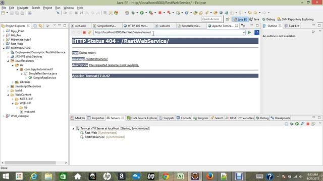 Rest Web Service with Jersey and Advanced Rest Client plugins смотреть онлайн