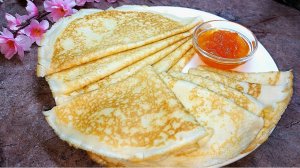 Вкусные блины. Тонкие, ароматные, ажурные бездрожжевые блинчики.