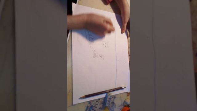 Как нарисовать лисов на пляже/акварельные карандаши.