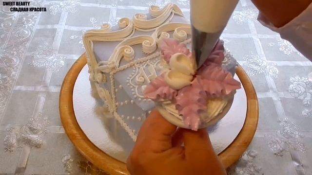 УКРАШЕНИЕ ТОРТОВ , ЦВЕТОК ИЗ КРЕМА "АКВИЛЕГИЯ" от SWEET BEAUTY СЛАДКАЯ КРАСОТА, CREAM FLOWER смотреть онлайн