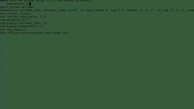 Using Pymol to create Porcupine plot for PCA analysis (Modevector.py) смотреть онлайн