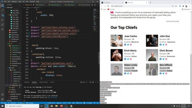 React JS Recipe APP Project Tutorial | 09 Footer смотреть онлайн