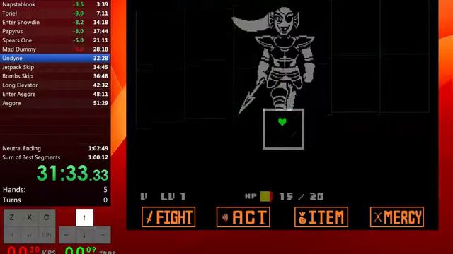 Undertale Neutral PB in 1:01:34 смотреть онлайн