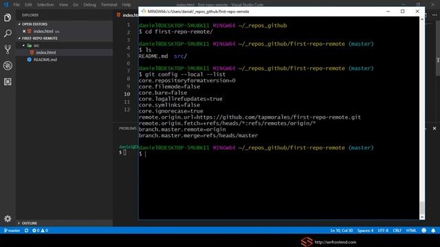 Curso ferramentas front-end para iniciantes - cap. 01 |#12 git config смотреть онлайн