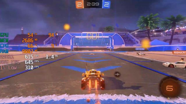 Rocket League - i9 13900KF + RTX 4080 - 1440p Max Settings - Benchmark Fps Test смотреть онлайн