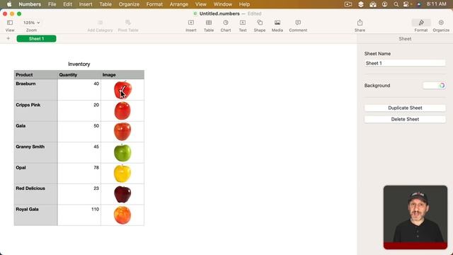Using Images in Mac Numbers Spreadsheets смотреть онлайн