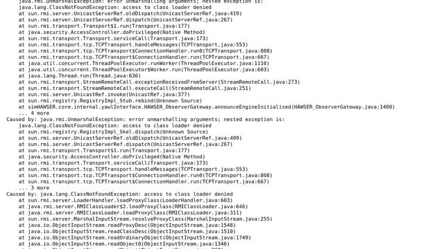 Tomcat access control exceptions (binding to RMI) with no Security Manager running (Ubuntu) смотреть онлайн