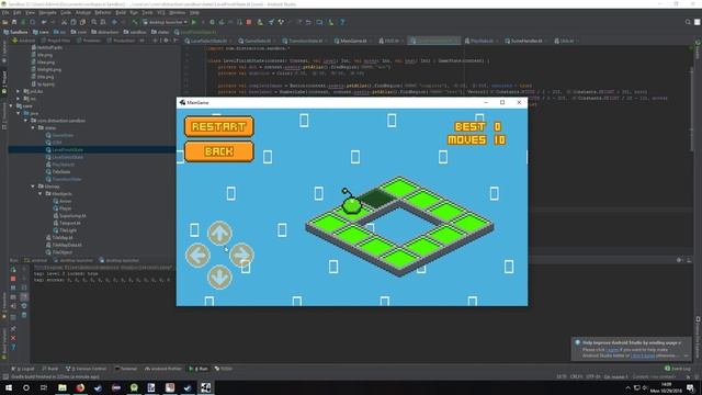 Isometric Tile Game in Kotlin with LibGDX - Part 6 - Recolor, level select, and finish screen смотреть онлайн