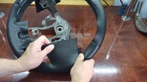 Перетягиваем руль Mitsubishi L 200.Перетяжка руля. Making the wheel of a Mitsubishi